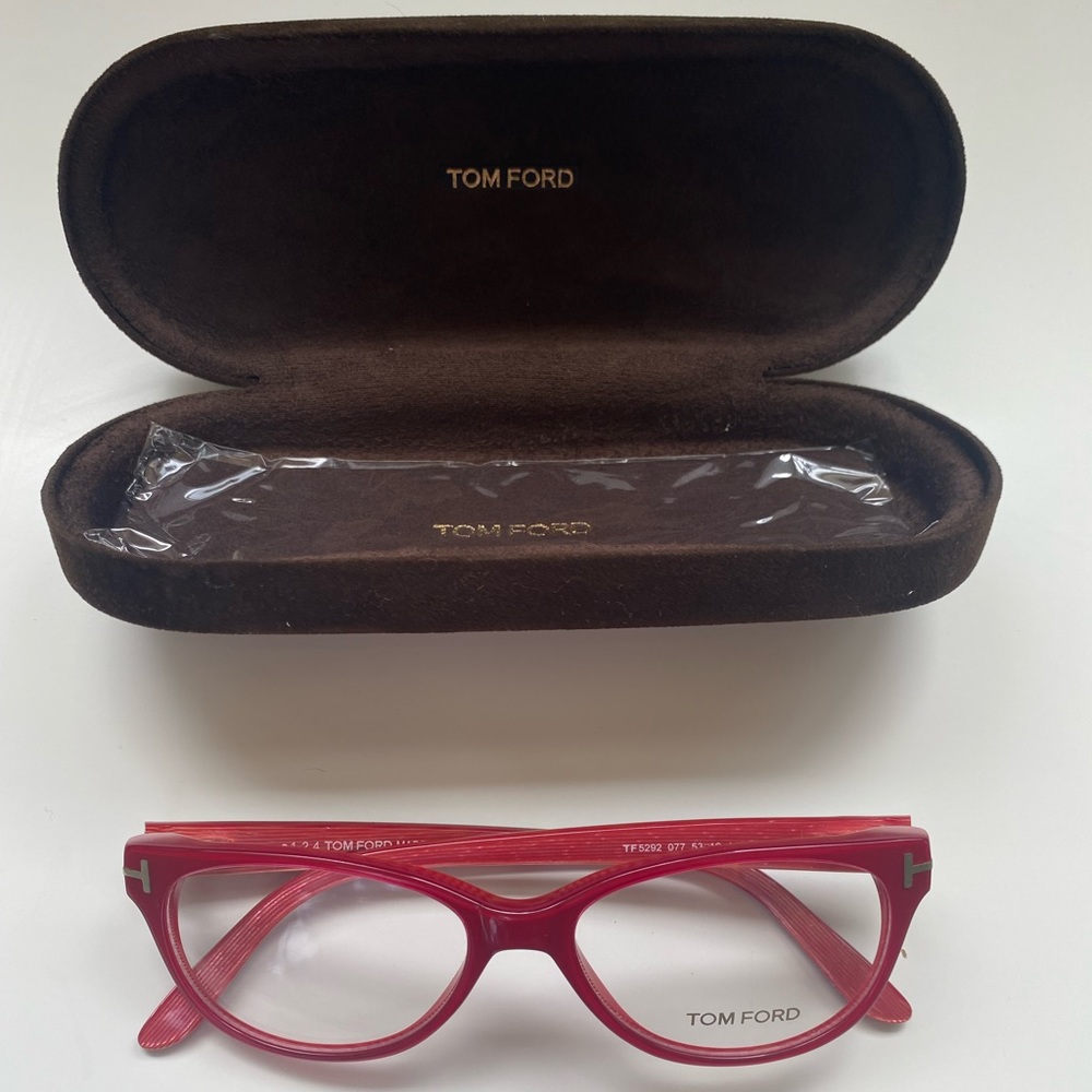 Tom Ford Cherry Lucite Frames NIB